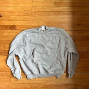 Women’s grey pull over crew neck gymshark